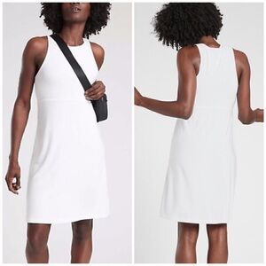 🌺Athleta Reversible Santorini High Neck Dress White and Gray size Small